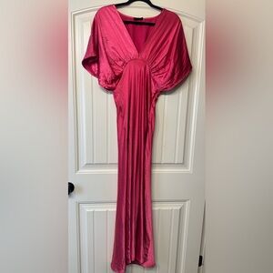 Pink Satin Dress